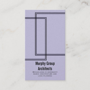 Carte de visite de lignes linéaires, Lilac