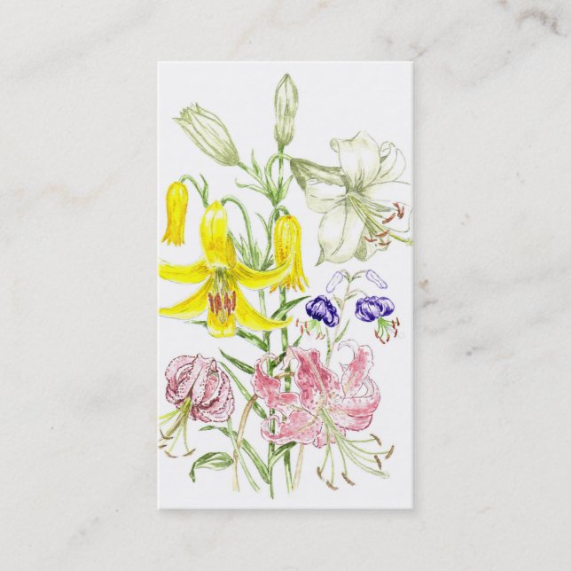 Carte de visite de "Lillies" (Devant)