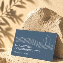 Carte de visite de l'immobilier avec logo de bâtim