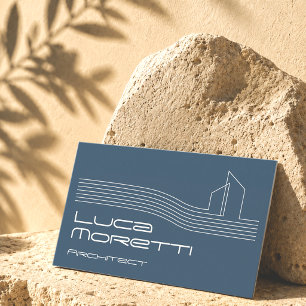 Carte de visite de l'immobilier avec logo de bâtim