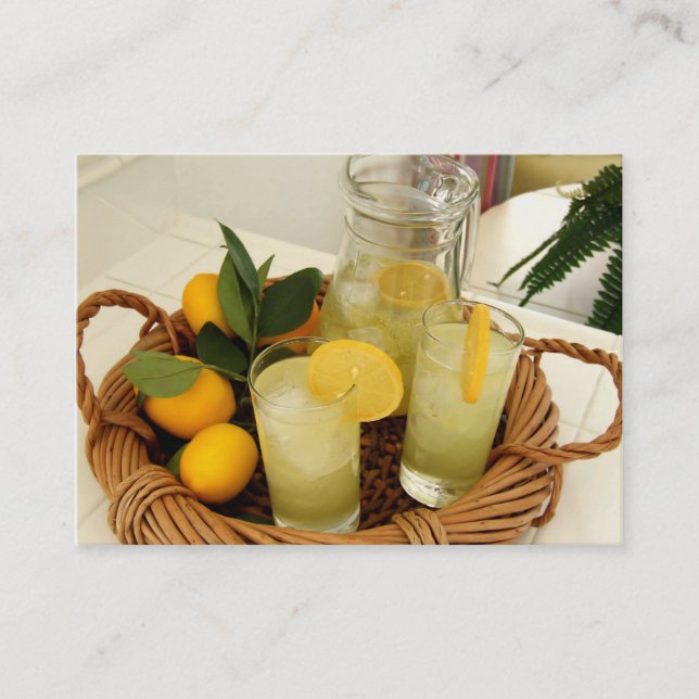 Carte de visite de limonade (Devant)