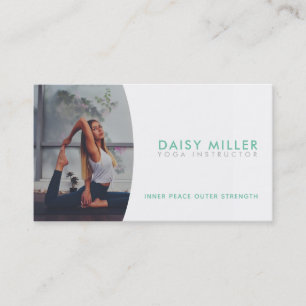 Carte de visite de l'instructeur de yoga Slogans