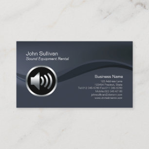 Carte de visite de location d'équipement audio Ico