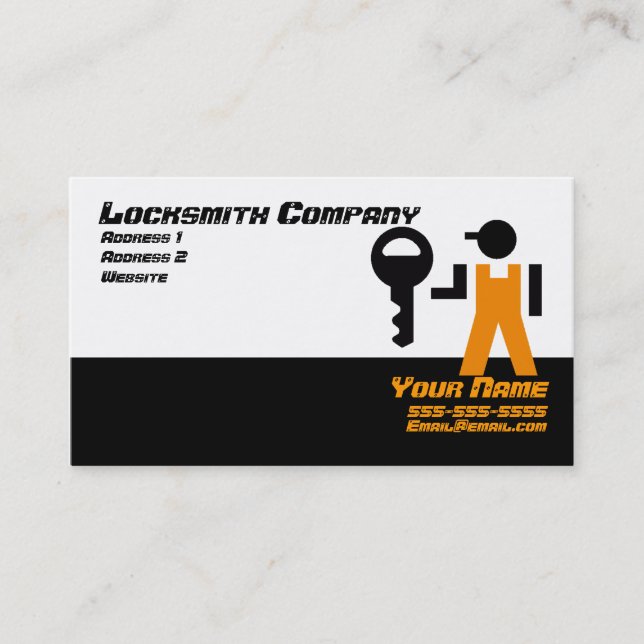 Carte de visite de Locksmith (Devant)