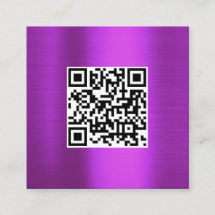 Carte de visite de logo commercial de code QR en m
