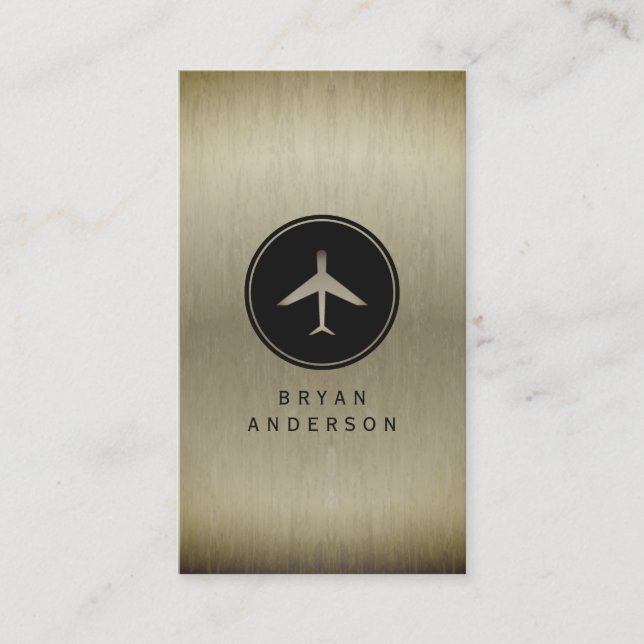 Carte de visite de logo d'avion (Devant)