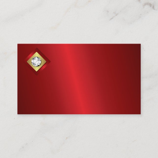Carte de visite de logo de diamant (Devant)