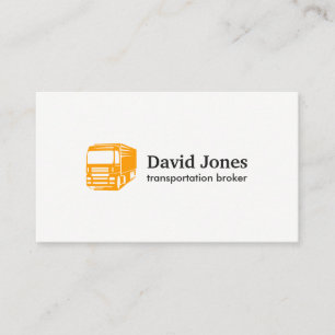 Carte de visite de logo de transport et de