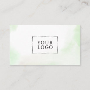 Carte de visite de logo minimal pour lave-couleur 