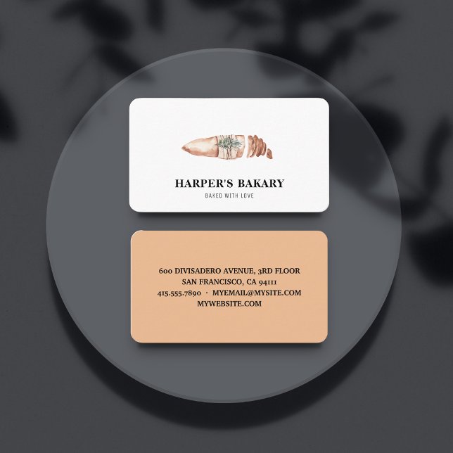Carte de visite de logo professionnel de boulanger (Créateur téléchargé)