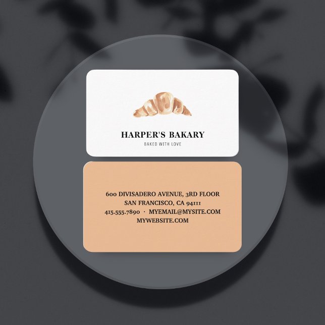 Carte de visite de logo professionnel de boulanger (Créateur téléchargé)