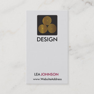 Carte de visite de logo simple classique