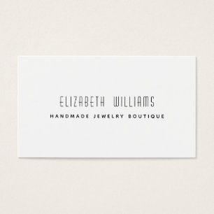 Carte de visite de logo simple et moderne