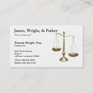 Carte de visite de loi
