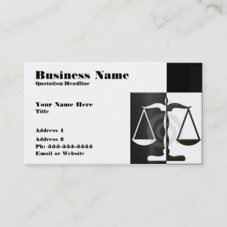 Carte de visite de loi