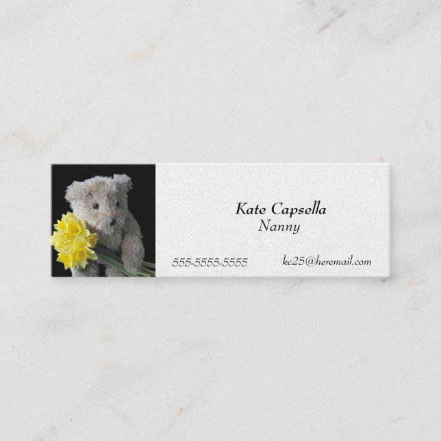 carte de visite de l'ours de Daffodil (Devant)