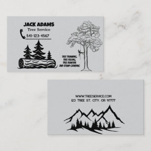 Carte de visite de Lumberjack Tree Service
