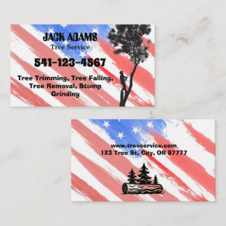 Carte de visite de Lumberjack Tree Service