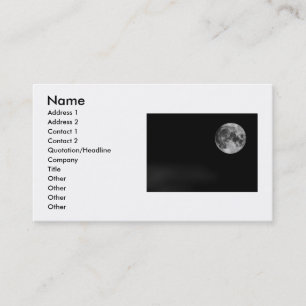 Carte de visite de lune