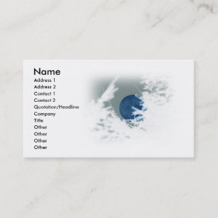 Carte de visite de lune bleue