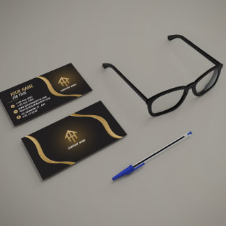 Carte de visite de luxe pour agent immobilier