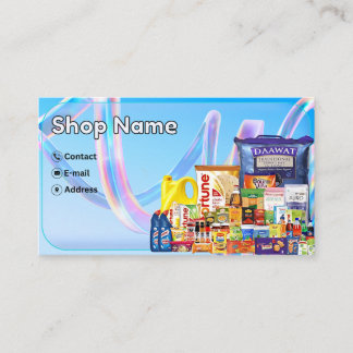 Carte de visite de magasin d'alimentation - Marché