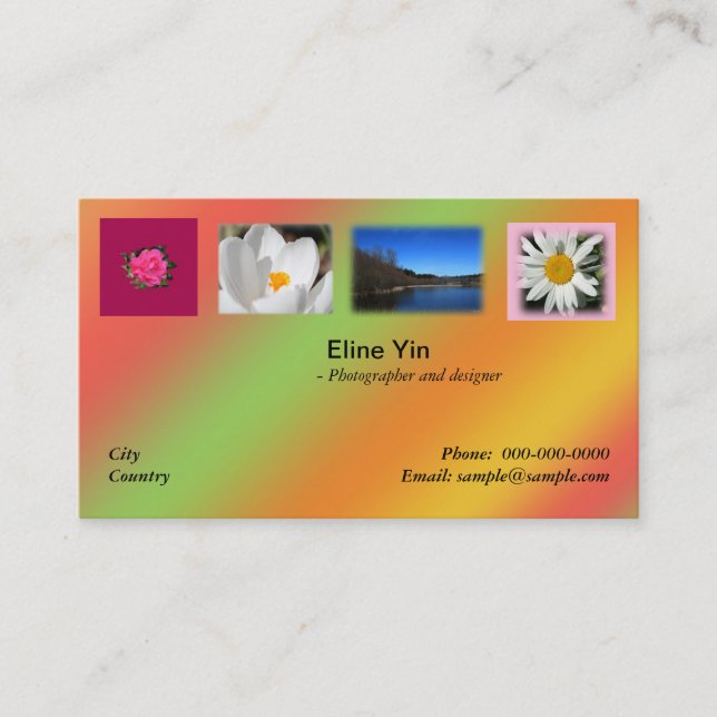Carte de visite de magasin Zazzle (Devant)