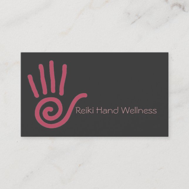 Carte de visite de main de Reiki (Devant)