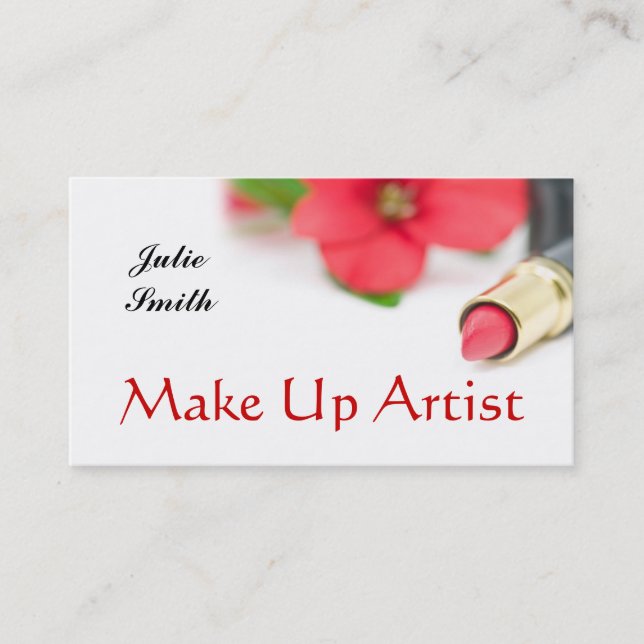 Carte de visite de MakeUpArtist (Devant)