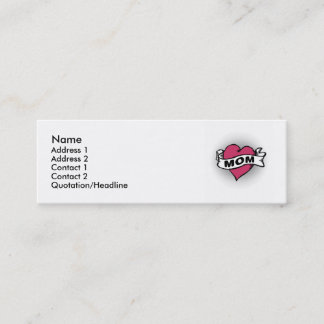 Carte de visite de maman de tatouage