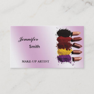 Carte de visite de maquillage