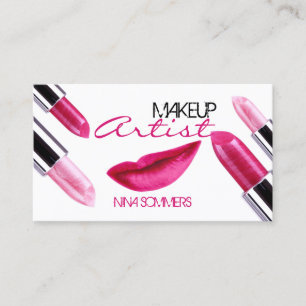 Carte de visite de maquillage