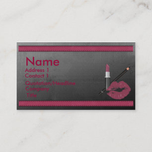 Carte de visite de maquillage