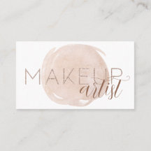 Carte de visite de maquillage