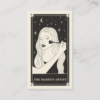 Carte de visite de maquillage céleste