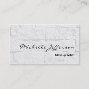 Carte de visite de maquillage de script de mur de 