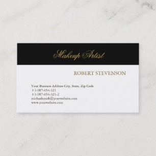 Carte de visite de maquillage pour stylo cheveux
