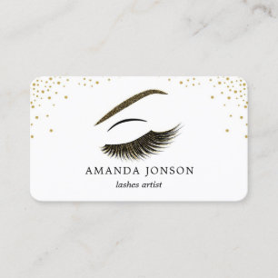 Carte de visite de maquilleur avec l'effet de