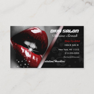 Carte de visite de maquilleur de salon