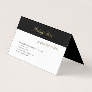 Carte de visite de maquilleur styliste capillaire