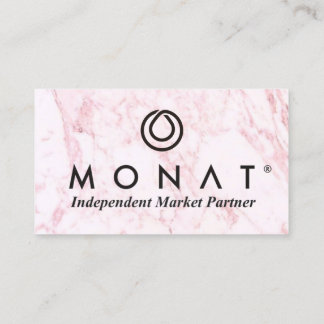 Carte de visite de marbre rose MONAT