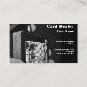 Carte de visite de marchand de carte