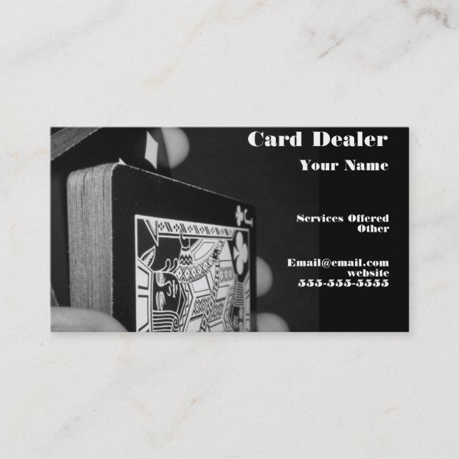 Carte de visite de marchand de carte (Devant)