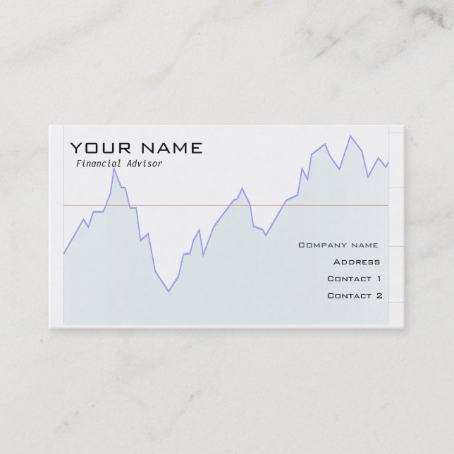 Carte de visite de marché financier (Devant)