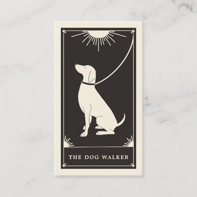 Carte de visite de marche pour chiens de course Bo (Devant)