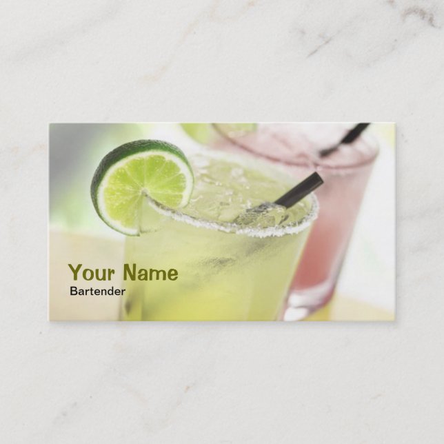 Carte de visite de margarita de barman (Devant)