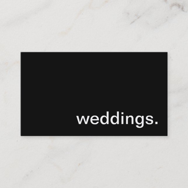 Carte de visite de mariage (Devant)