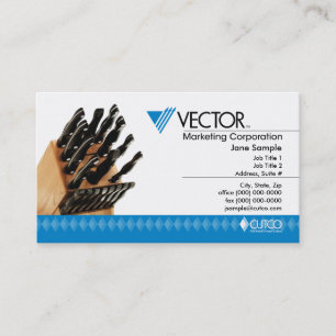 Carte de visite de marketing vectoriel