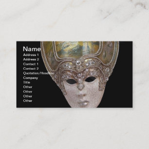 Carte de visite de masques vénitiens