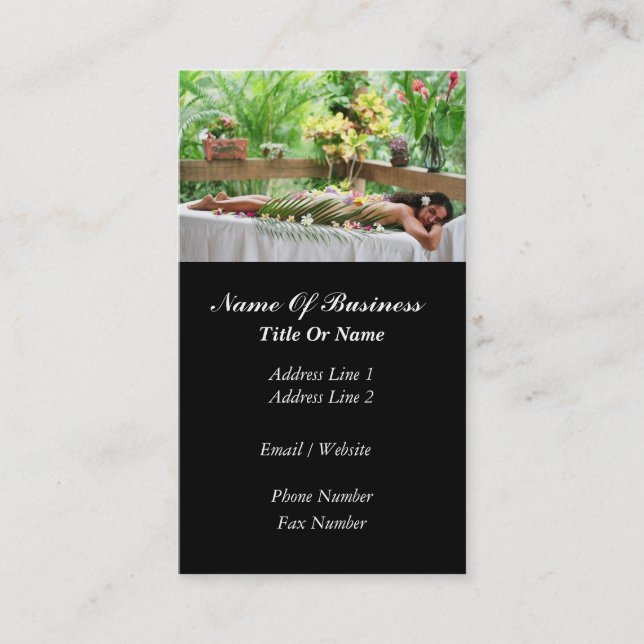 Carte de visite de massage (Devant)